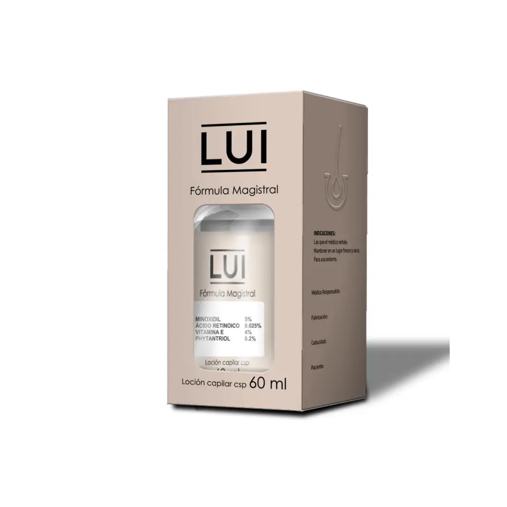 Loción Maxi Grow - Tónico capilar anticaída con Minoxidil y Vitamina E - REPOBLAR ENTRADAS + CORONILLA