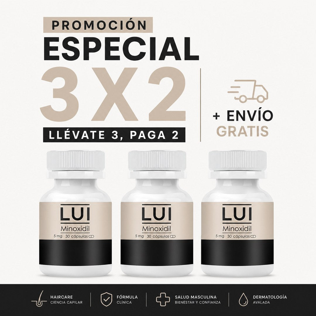 Promoción 3x2 Minoxidil Oral LUI
