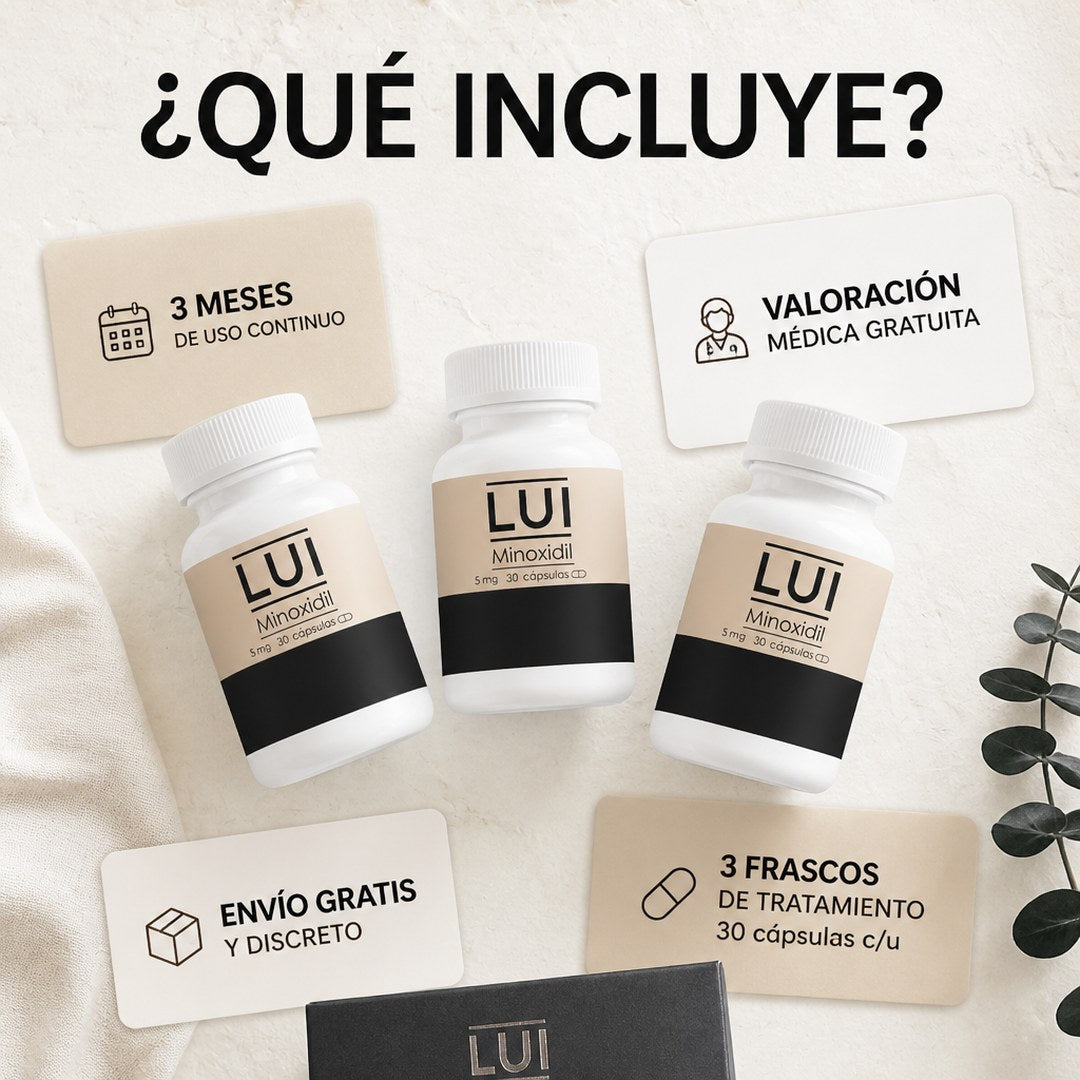 Promoción 3x2 Minoxidil Oral LUI